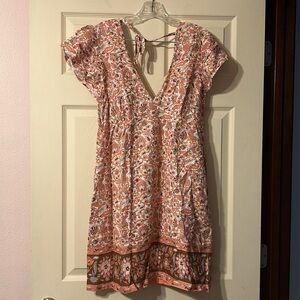 NWT Loft Dress Short Sleeve Floral Print Medium